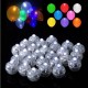 50 Pcs White Ball Lamps LED Light Paper Lantern Balloons Wedding Party Christmas Halloween Decor