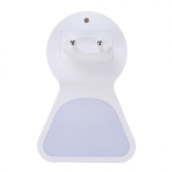 5A 9 LED Plug Socket Lamp Plug-in Wall Hallway Night Light USB Charging US/EU Plug