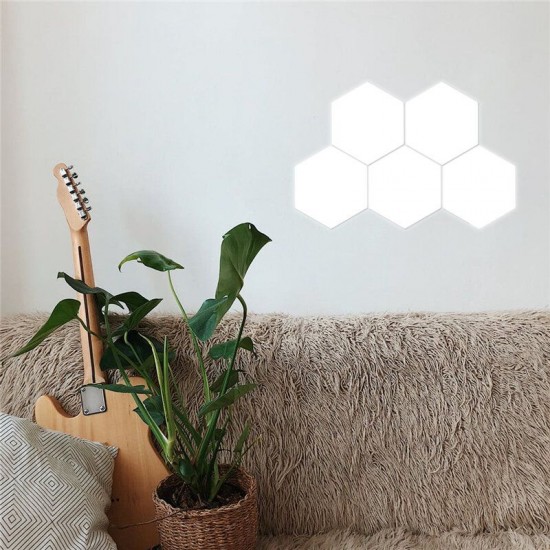 5PCS DIY LED Quantum Touch Sensor Modular Smart Wall Night Light Hexagonal Mood Lamp AC110-240V 5PCS DIY LED Quantum Touch Sensor Modular Smart Wall Night Light Hexagonal Mood Lamp AC110-240V