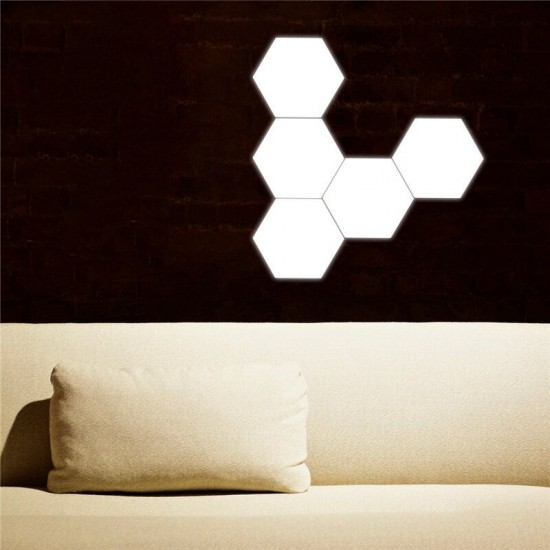 5PCS DIY LED Quantum Touch Sensor Modular Smart Wall Night Light Hexagonal Mood Lamp AC110-240V 5PCS DIY LED Quantum Touch Sensor Modular Smart Wall Night Light Hexagonal Mood Lamp AC110-240V