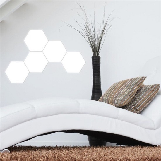 5PCS DIY LED Quantum Touch Sensor Modular Smart Wall Night Light Hexagonal Mood Lamp AC110-240V 5PCS DIY LED Quantum Touch Sensor Modular Smart Wall Night Light Hexagonal Mood Lamp AC110-240V