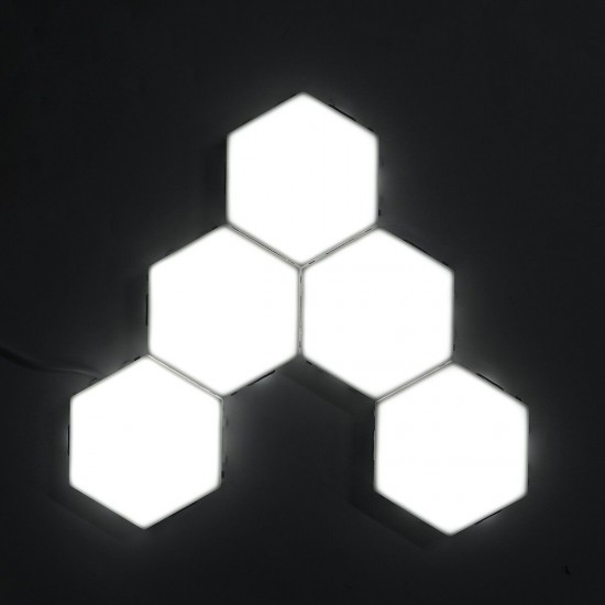 5PCS DIY LED Quantum Touch Sensor Modular Smart Wall Night Light Hexagonal Mood Lamp AC110-240V 5PCS DIY LED Quantum Touch Sensor Modular Smart Wall Night Light Hexagonal Mood Lamp AC110-240V