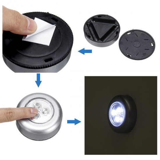 5pcs Wireless LED Night Light Stick Closet Cabinet Kitchen Lamp Battery Powered 5pcs Wireless LED Night Light Stick Closet Cabinet Kitchen Lamp Battery Powered