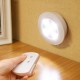 6PCS LED Wireless Cabinet Light Kitchen Counter Under Touch Closets Lighting Puck Lamp with Remote Control