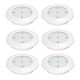 6PCS LED Wireless Cabinet Light Kitchen Counter Under Touch Closets Lighting Puck Lamp with Remote Control