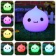 7 Color Changeable USB LED Silicone Soft Waterdrop Night Light Lamp for Baby Children