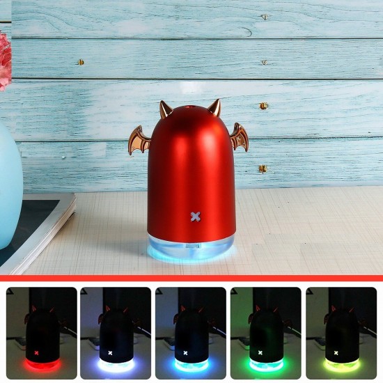 7 LED Humidifier USB Purifier Mist Aroma Essential Oil Diffuser Halloween Gift