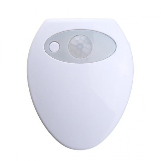 8 Color Changing Motion Activated Sensor LED USB Charge Toilet Night Light Human Body Induction