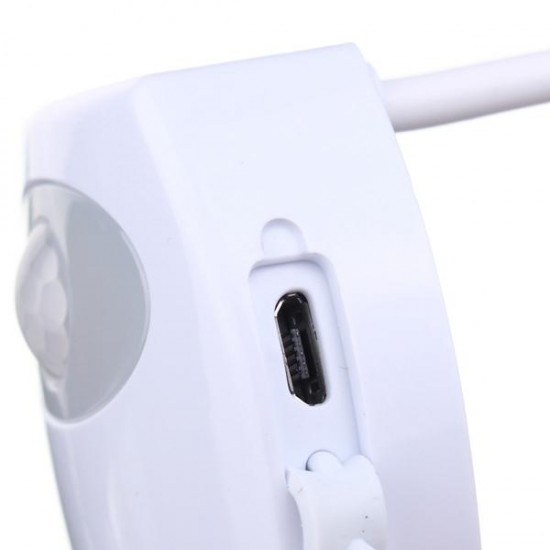 8 Color Changing Motion Activated Sensor LED USB Charge Toilet Night Light Human Body Induction