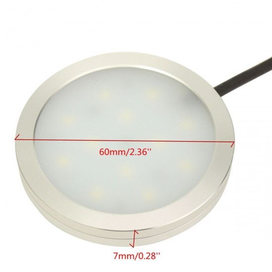 8PCS LED Cabinet Light White Dimmable Kitchen Counter Under Puck RF Wireless Remote Control + Power Supply 8PCS LED Cabinet Light White Dimmable Kitchen Counter Under Puck RF Wireless Remote Control + Power Supply