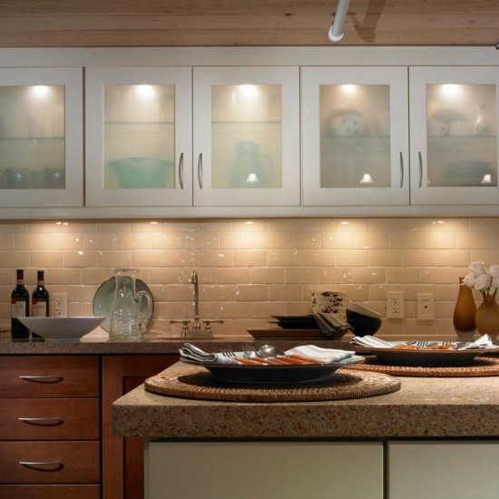 8PCS LED Cabinet Light White Dimmable Kitchen Counter Under Puck RF Wireless Remote Control + Power Supply 8PCS LED Cabinet Light White Dimmable Kitchen Counter Under Puck RF Wireless Remote Control + Power Supply