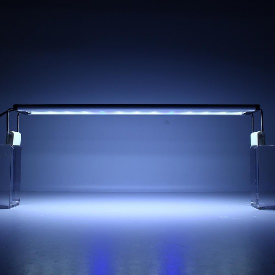 8W 26 LED Aquarium Fish Tank Light Panel Blue+White Lamp Adjustable Aluminum 8W 26 LED Aquarium Fish Tank Light Panel Blue+White Lamp Adjustable Aluminum
