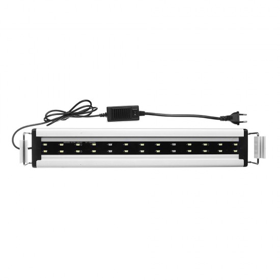 8W 26 LED Aquarium Fish Tank Light Panel Blue+White Lamp Adjustable Aluminum 8W 26 LED Aquarium Fish Tank Light Panel Blue+White Lamp Adjustable Aluminum