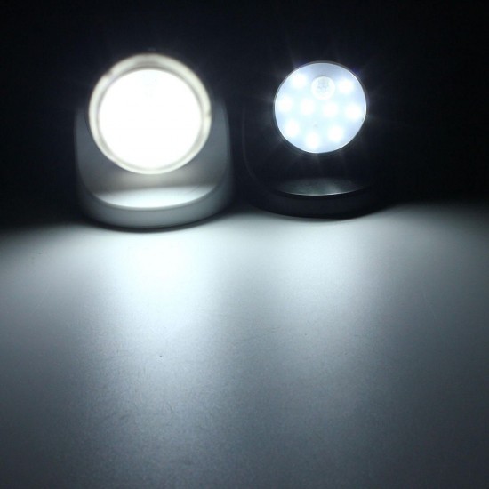 9LED Black/White Rotation Battery Powered Motion Activated Cordless Sensor Night Light 9LED Black/White Rotation Battery Powered Motion Activated Cordless Sensor Night Light