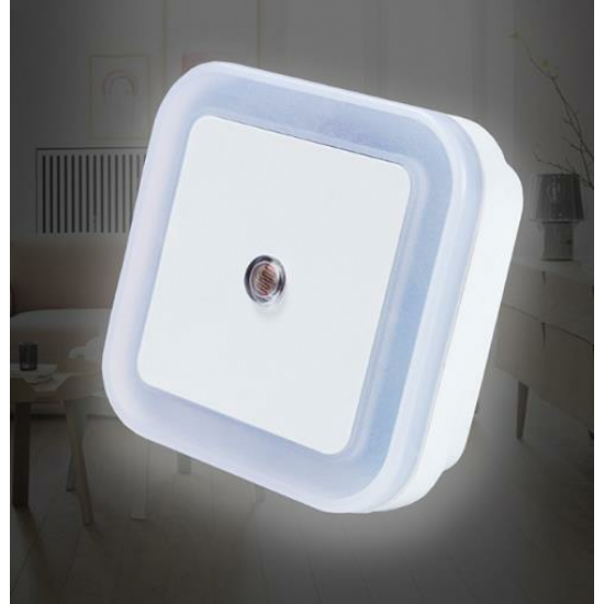 AC110-220V 0.5W Plug-in LED Night Light Lamp with Light Sensor Warm White US Plug / EU Plug