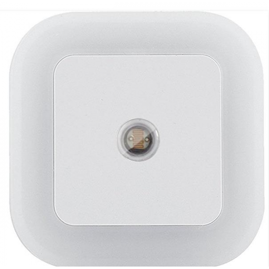 AC110-220V 0.5W Plug-in LED Night Light Lamp with Light Sensor Warm White US Plug / EU Plug