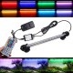 AC110-240V 18CM 5050 2.9W RGB LED Aquarium Fish Tank Light Color Changing Bar Submersible Lamp + 44Keys Remote Control