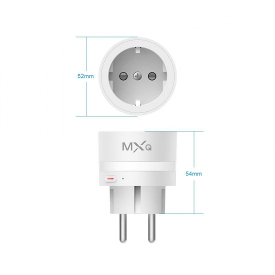 AC220V 2200W Smart EU Plug Wifi Wall Socket with LED Night Light APP Voice Remote Control Timer Supports Alexa /Google Assistant AC220V 2200W Smart EU Plug Wifi Wall Socket with LED Night Light APP Voice Remote Control Timer Supports Alexa /Google Assistant