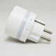 AC220V 2200W Smart EU Plug Wifi Wall Socket with LED Night Light APP Voice Remote Control Timer Supports Alexa /Google Assistant AC220V 2200W Smart EU Plug Wifi Wall Socket with LED Night Light APP Voice Remote Control Timer Supports Alexa /Google Assistant