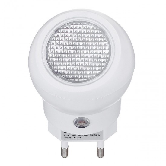 AC220V Automatic LED Night Light Energy Saving Dusk to Dawn Sensor Rotating Lamp EU Plug
