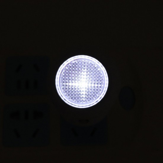 AC220V Automatic LED Night Light Energy Saving Dusk to Dawn Sensor Rotating Lamp EU Plug