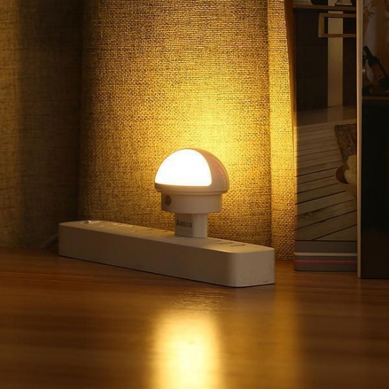 360 Degree Rotation Smart Light Sensor LED Plug-in Wall Night Lamp for Bedroom