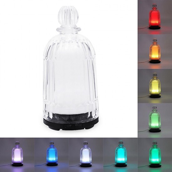 Colorful LED Glass Air Humidifier Aromatherapy Diffuser Night Light Home Office AC100-240V Colorful LED Glass Air Humidifier Aromatherapy Diffuser Night Light Home Office AC100-240V