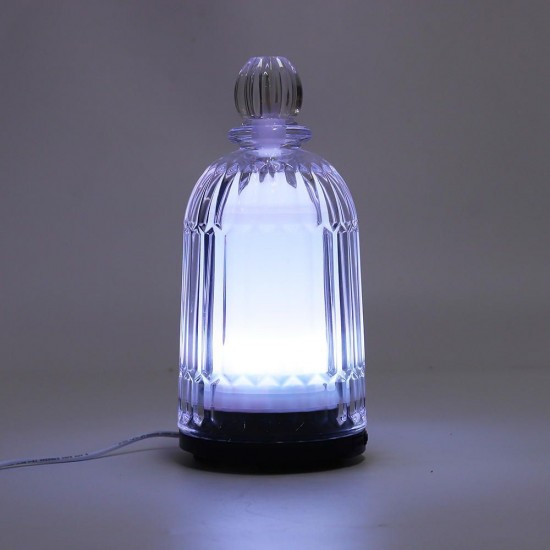 Colorful LED Glass Air Humidifier Aromatherapy Diffuser Night Light Home Office AC100-240V