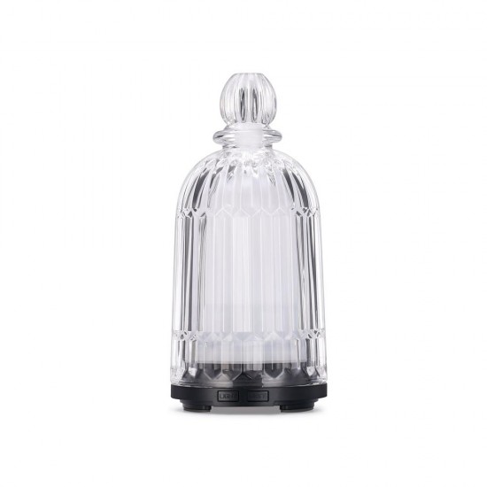 Colorful LED Glass Air Humidifier Aromatherapy Diffuser Night Light Home Office AC100-240V