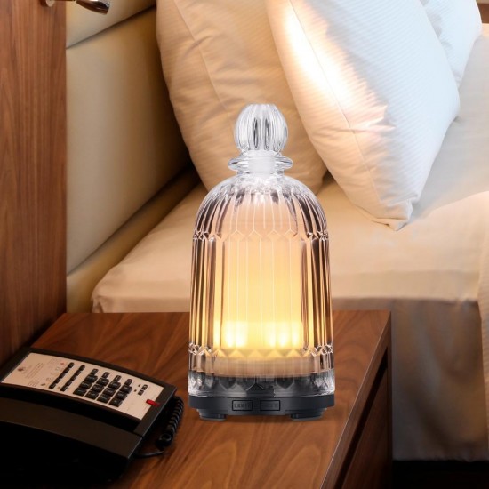 Colorful LED Glass Air Humidifier Aromatherapy Diffuser Night Light Home Office AC100-240V Colorful LED Glass Air Humidifier Aromatherapy Diffuser Night Light Home Office AC100-240V
