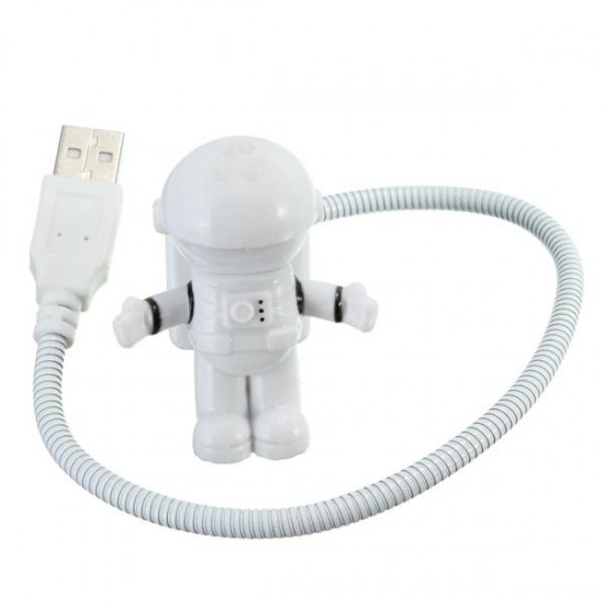 Adjustable Astronaut USB Tube LED Night Light Lamp For Macbook Air Pro Laptop PC