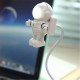 Adjustable Astronaut USB Tube LED Night Light Lamp For Macbook Air Pro Laptop PC