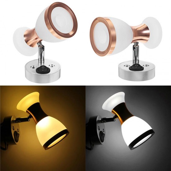 Angle Adjustable LED Reading Light Double Heads Wall Lamp Spot Light Book Light White/Warm White Angle Adjustable LED Reading Light Double Heads Wall Lamp Spot Light Book Light White/Warm White