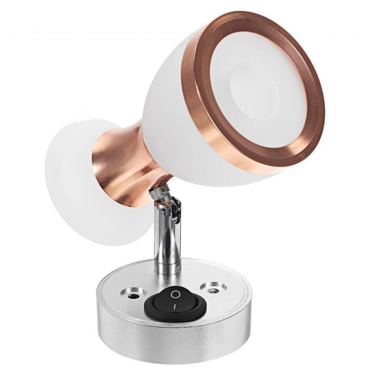 Angle Adjustable LED Reading Light Double Heads Wall Lamp Spot Light Book Light White/Warm White Angle Adjustable LED Reading Light Double Heads Wall Lamp Spot Light Book Light White/Warm White