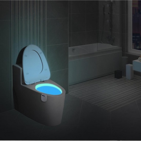 Anion Smart PIR Motion Sensor Toilet LED Night Lamp Air Clean Colorful Battery Power Bathroom Light Anion Smart PIR Motion Sensor Toilet LED Night Lamp Air Clean Colorful Battery Power Bathroom Light
