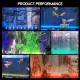 Aquarium Plant Fish Tank Underwater Submersible Waterproof Color LED Air Light