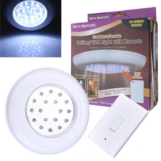 Battery Operated Wireless LED Night Light Remote Control Ceiling Light Battery Operated Wireless LED Night Light Remote Control Ceiling Light