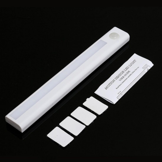 Battery Powered 8LED PIR Motion Sensor Detector Night Light Drawer Closet Lamp