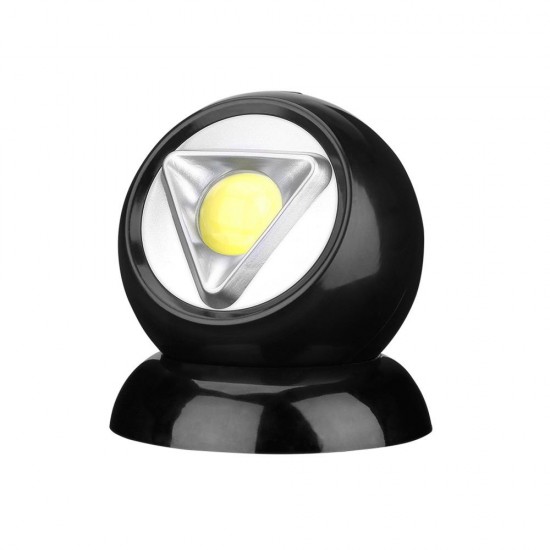 Battery Powered COB Night Light 360 Degree Wall Lamp for Hallway Yard Bedroom