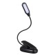Battery Powered Flexible 1W 5 LED Clip Night Light 3 Brightness Modes Table Lamp for Reading Book Battery Powered Flexible 1W 5 LED Clip Night Light 3 Brightness Modes Table Lamp for Reading Book