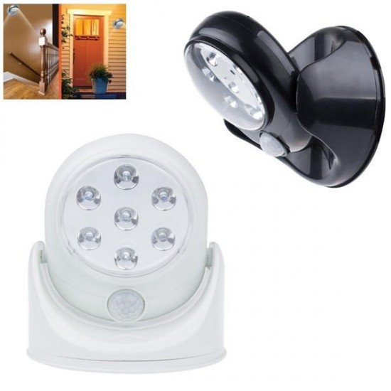 Battery Powered IR Motion Sensor LED Night Light 360 Degree Auto On/Off Wall Lamp for Hallway Yard Battery Powered IR Motion Sensor LED Night Light 360 Degree Auto On/Off Wall Lamp for Hallway Yard