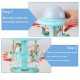 Carousel Music Box Starry Light 3-horse Automatic Lifting Rotating Girls Gift Carousel Music Box Starry Light 3-horse Automatic Lifting Rotating Girls Gift