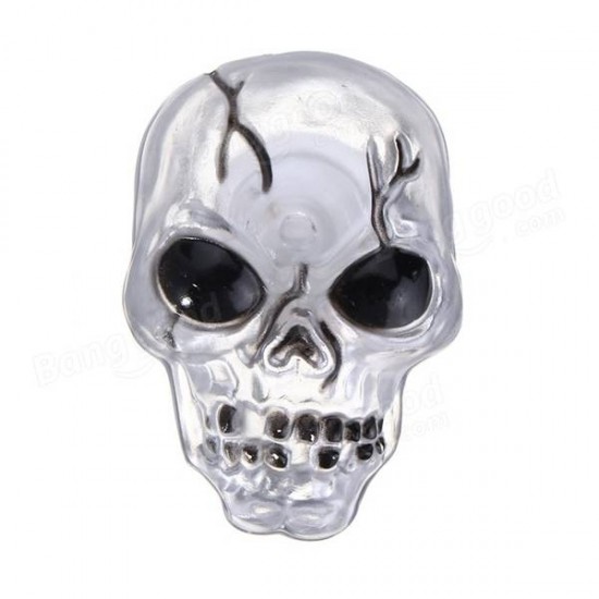 Color Changing LED Skull Night Light Sucker Halloween Party Home Decor