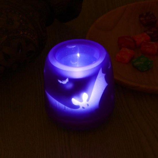 Colorful Flameless Voice Control LED Table Lamp Night Light for Christmas Halloween