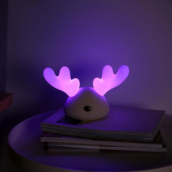Colorful USB LED Night Light Cartoon Deer Lamp for Children Christmas Decorations Lights Colorful USB LED Night Light Cartoon Deer Lamp for Children Christmas Decorations Lights
