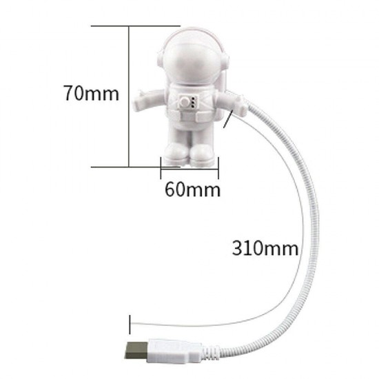 Cool Astronaut Spaceman USB LED Adjustable Night Light For Computer PC Lamp Desk Light Cool Astronaut Spaceman USB LED Adjustable Night Light For Computer PC Lamp Desk Light
