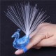 Creative Colorful Peacock Finger LED Light Ring for Parties Cheering Novelty Toys Gift For Kids