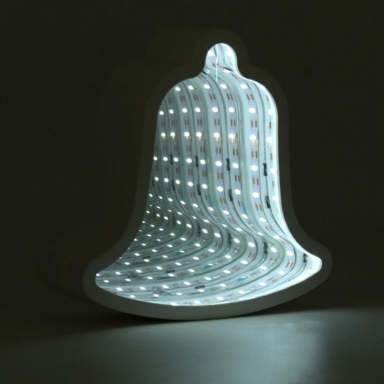 Creative Cute Bell Mirror Lamp LED Tunnel Night Light for Kid Gift Atmosphere Light White/Warm White Creative Cute Bell Mirror Lamp LED Tunnel Night Light for Kid Gift Atmosphere Light White/Warm White