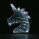 Creative Cute Unicorn Mirror Lamp LED Tunnel Night Light for Kid Atmosphere Light White/Warm White Creative Cute Unicorn Mirror Lamp LED Tunnel Night Light for Kid Atmosphere Light White/Warm White