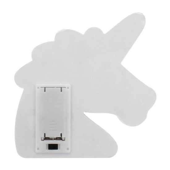 Creative Cute Unicorn Mirror Lamp LED Tunnel Night Light for Kid Atmosphere Light White/Warm White Creative Cute Unicorn Mirror Lamp LED Tunnel Night Light for Kid Atmosphere Light White/Warm White